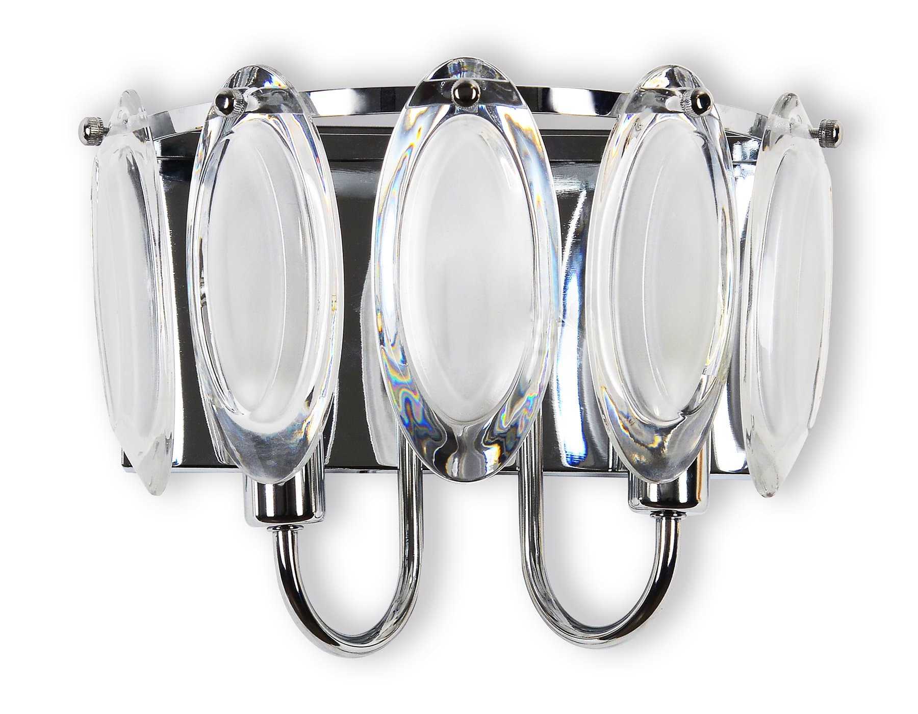 Ambrella Настенный светильник TR5180/2 CH/CL/FR хром/прозрачный/белый матовый E14/2 max 40W 280*190*170 — миниатюра 4
