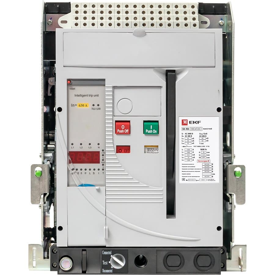 EKF PROxima Автоматический выключатель ВА-450 1600/ 630А 3P 55кА выкатной — миниатюра 2