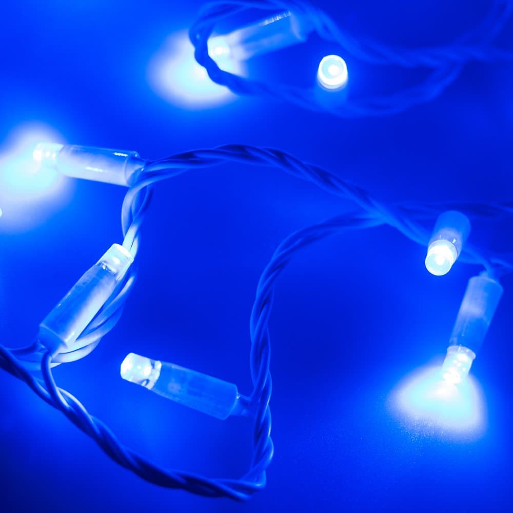 Arlight Светодиодная гирлянда ARD-STRING-CLASSIC-10000-WHITE-100LED-STD BLUE (230V, 7W) (Ardecoled, IP65) 025817 — миниатюра 1