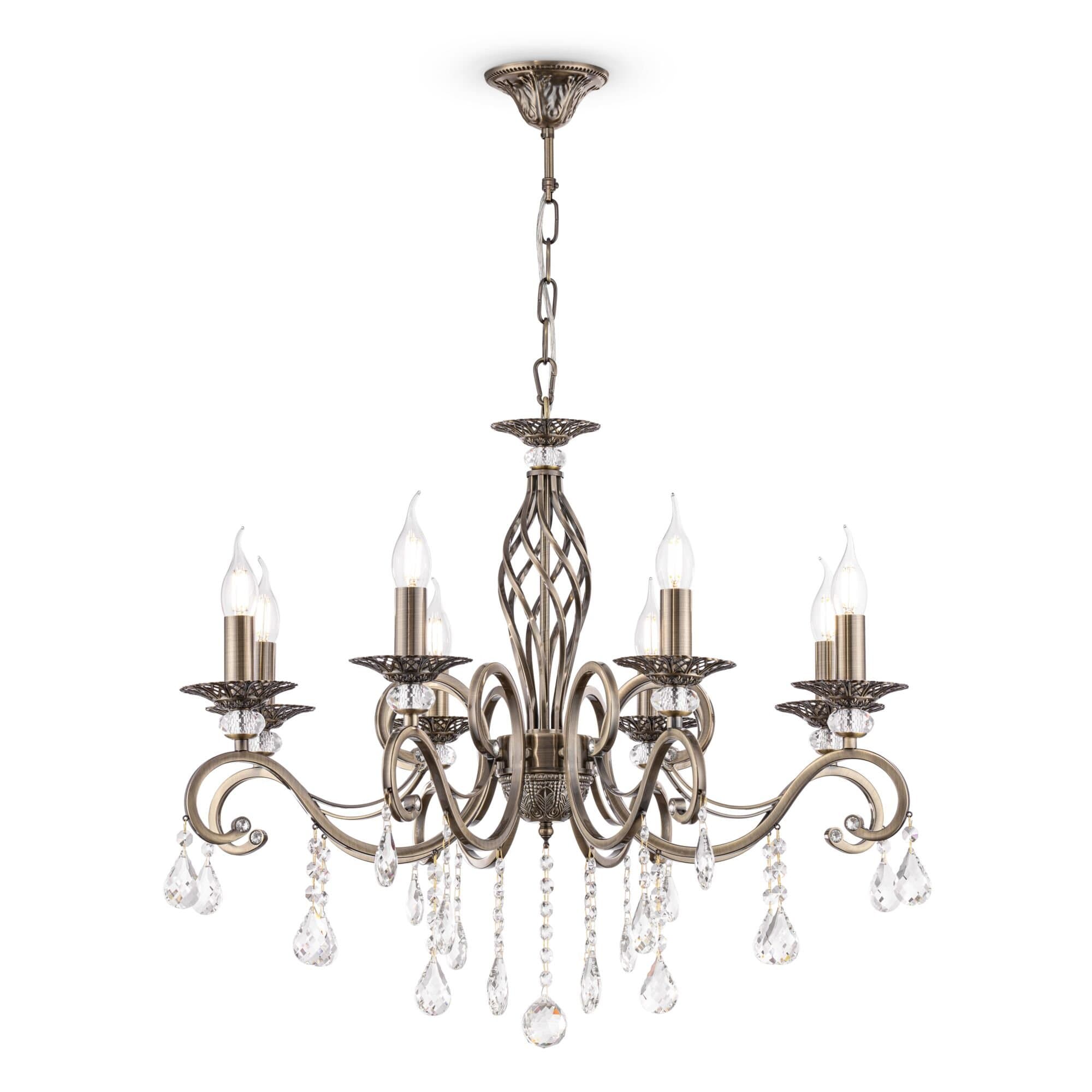Maytoni Royal Classic Grace Латунь Люстра 8xE14 60W RC247-PL-08-R — миниатюра 3