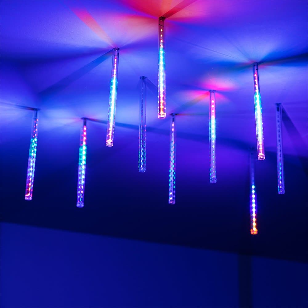 Arlight Светодиодная гирлянда ARD-ICEFALL-CLASSIC-D12-200-10PCS-CLEAR-32LED-LIVE RGB (230V, 10.5W) (Ardecoled, IP65) 026045