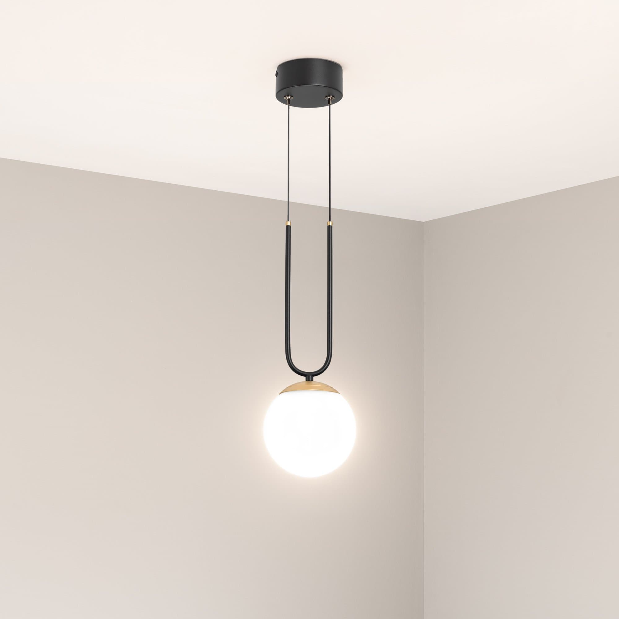 Arlight Светильник SP-BEADS-HANG-U-R130-10W Day4000 (BK-GD, 275 deg, 230V) (IP20 Металл, 5 лет) 036526 — миниатюра 2