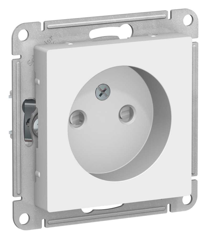 Systeme Electric AtlasDesign Лотос Розетка б/з со шторками, 16А, механизм