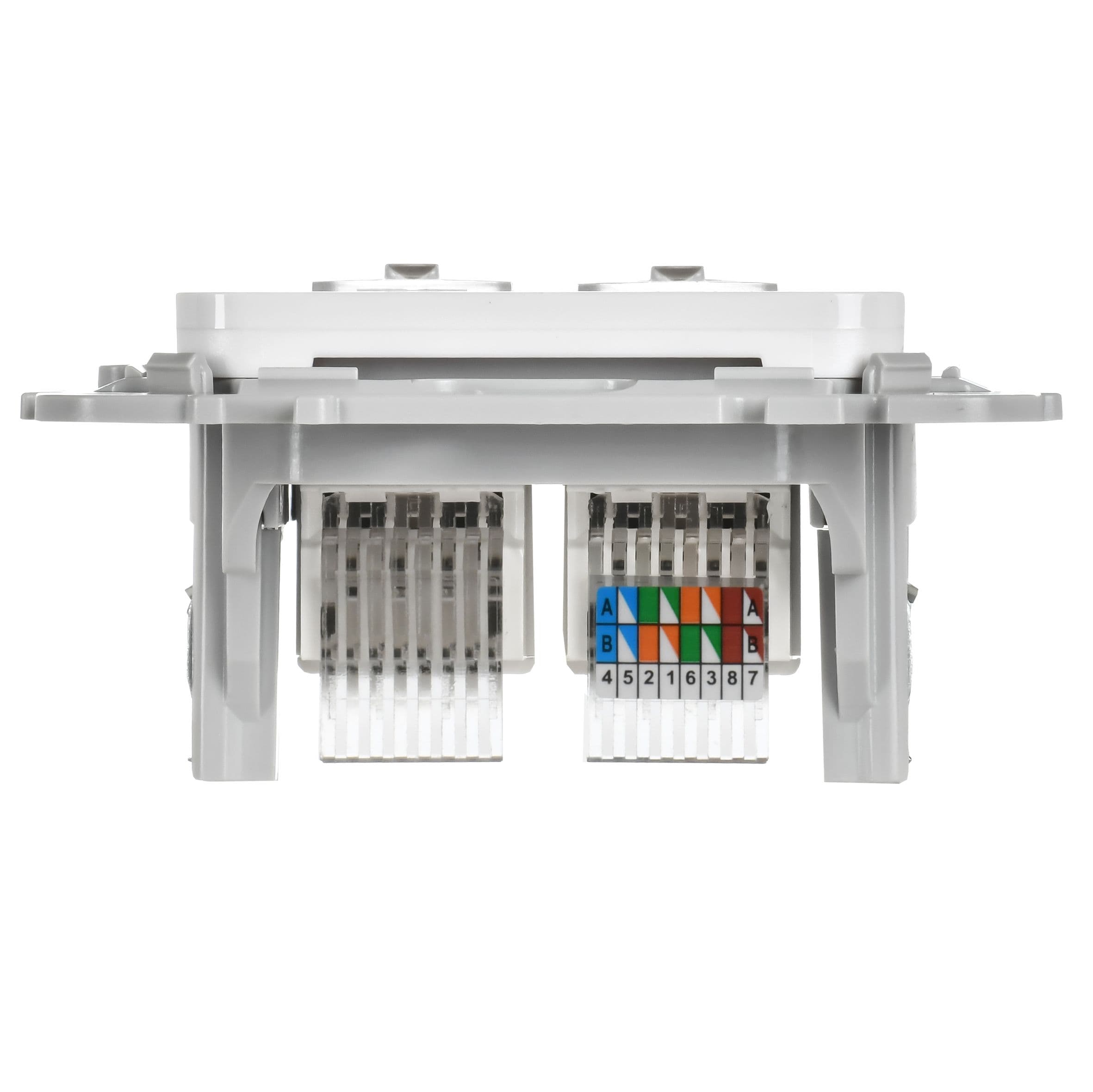 IEK FLITE Белый Розетка 2-местная RJ45/RJ11 категория 5Е/3 UTP — миниатюра 4
