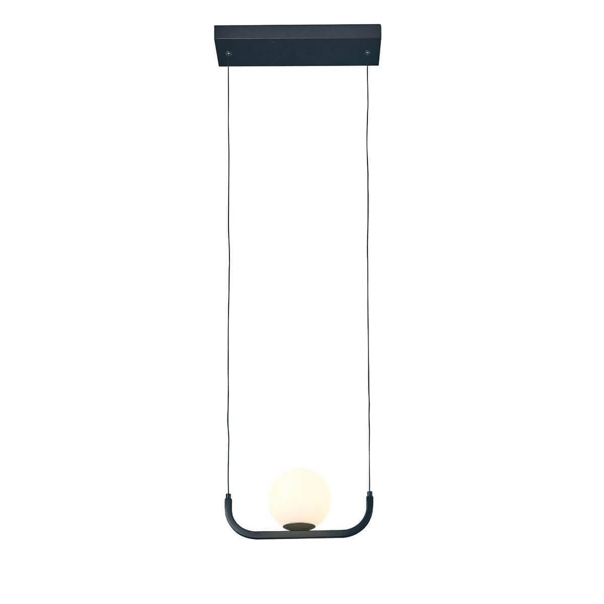 ST Luce SL1581.403.01 Светильник подвесной Черный/Белый LED 1*8W — миниатюра 1