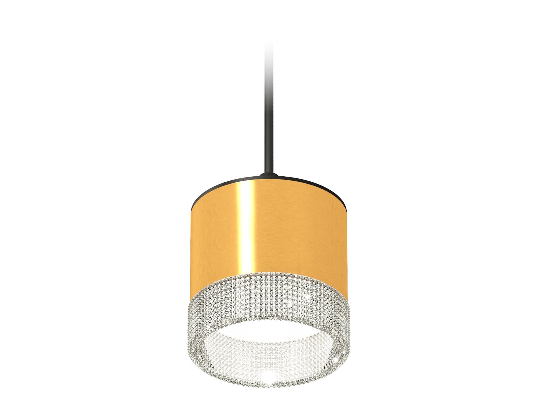 Ambrella Комплект подвесного светильника GX53 с композитным хрусталем XP8121030 PYG/CL/SBK золото желтое полированное/прозрачный/черный песок GX53 (A2