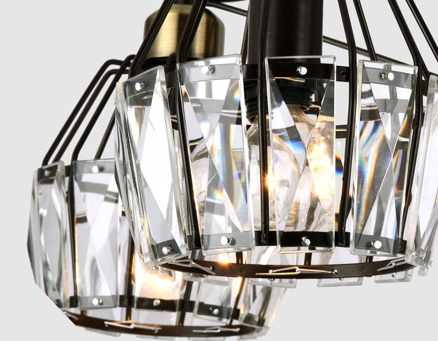 Ambrella Подвесная люстра с хрусталем TR5870/5 DCF/SB темный кофе/бронза E14 max 40W D620*370 — миниатюра 2