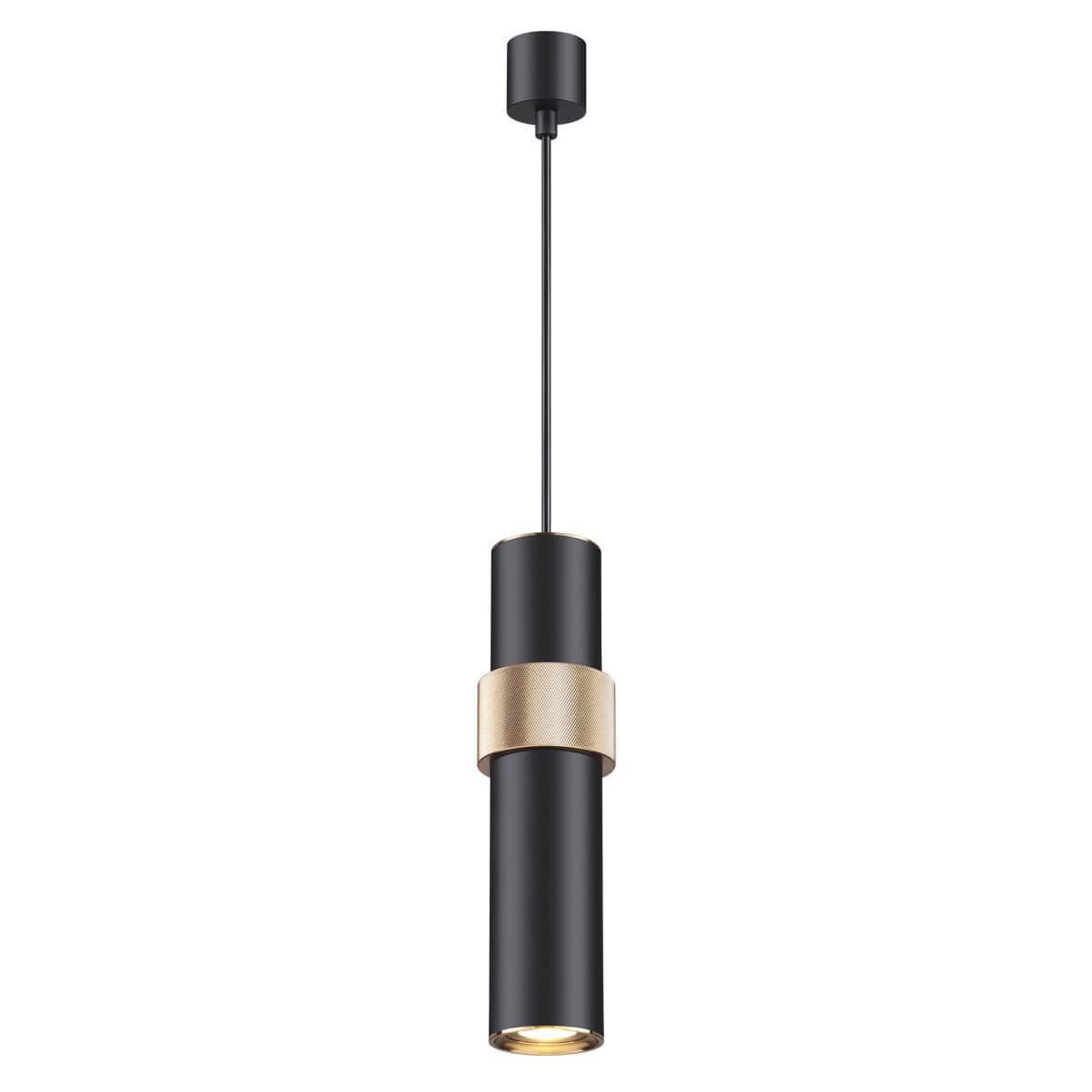Odeon Light 4738/5L ODL20 15 черный/золотой Подвес GU10 5W 220V AFRA — миниатюра 1