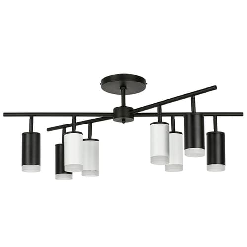 Lightstar LR7283743640 Люстра RULLO 8х50W GU10 ЧЕРНЫЙ/БЕЛЫЙ (571728+214437-4+214436-4+202430-8), шт