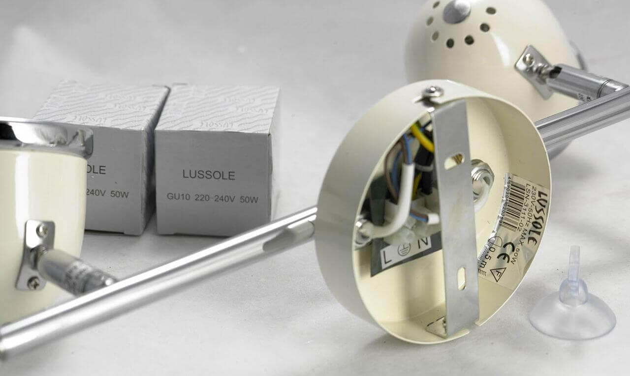 Lussole S.R.L Металл Белый / хром Металл Светильник настенно-потолочный GU10 50W LSN-3111-02 — миниатюра 2