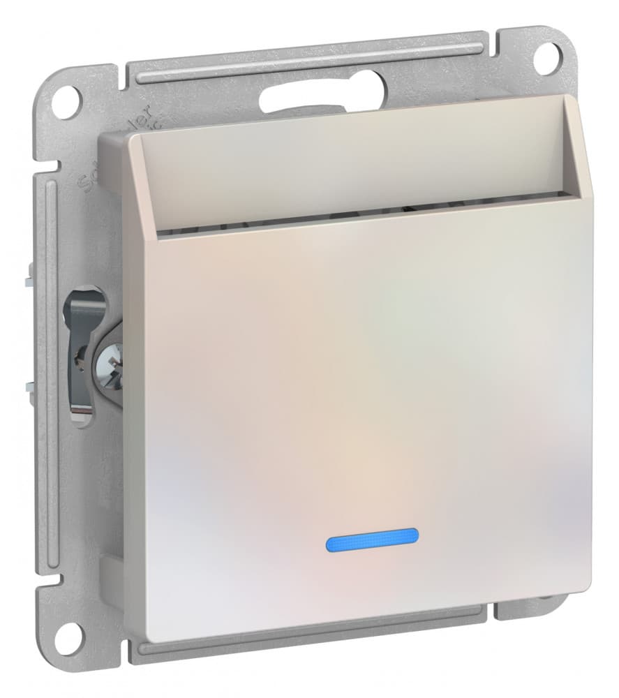 Systeme Electric AtlasDesign Жемчуг Переключатель карточный с задержкой времени, механизм — миниатюра 2