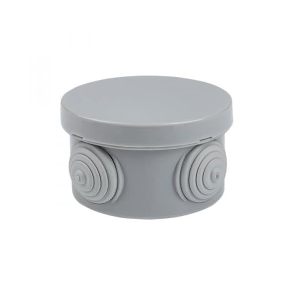 EKF PROxima Коробка распаячная КМР-040-038 с крышкой наружная (65х40) 4 мембранных ввода IP54 розничный стикер