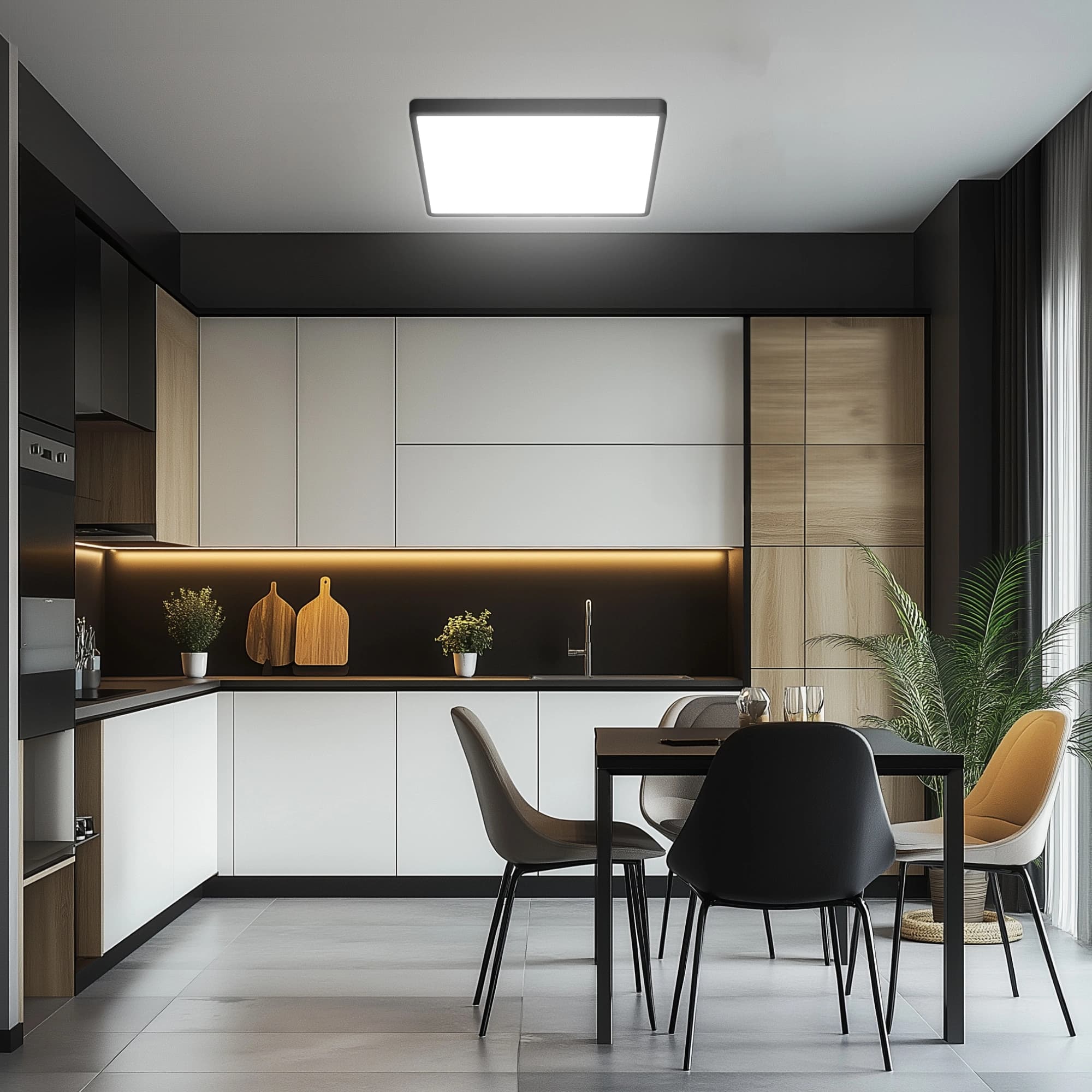 Citilux CL738K501V Светильник Бейсик, черный накладной LED 50W*Мульти — миниатюра 5