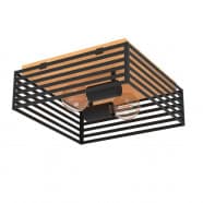 Eglo 390163 Потолочный светильник CL/2 E27 black/wood 'CIDRAZ'