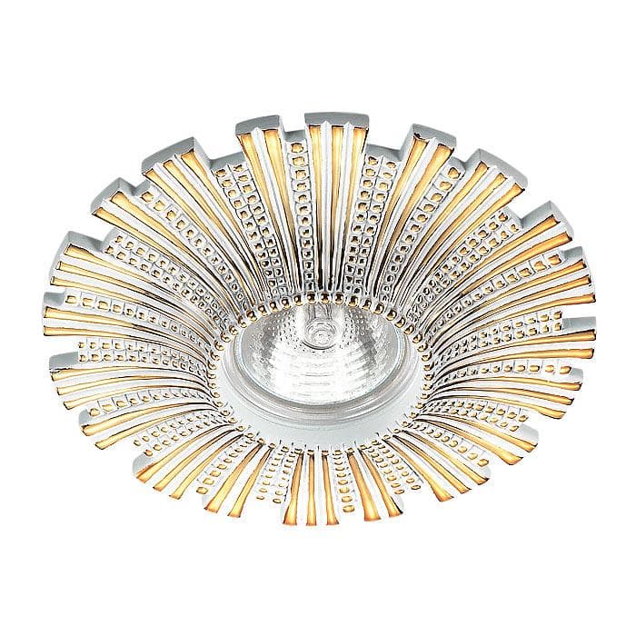 Novotech 370325 NT17 108 белый/золото Встраиваемый декоративный светильник GX5.3 50W 12V PATTERN