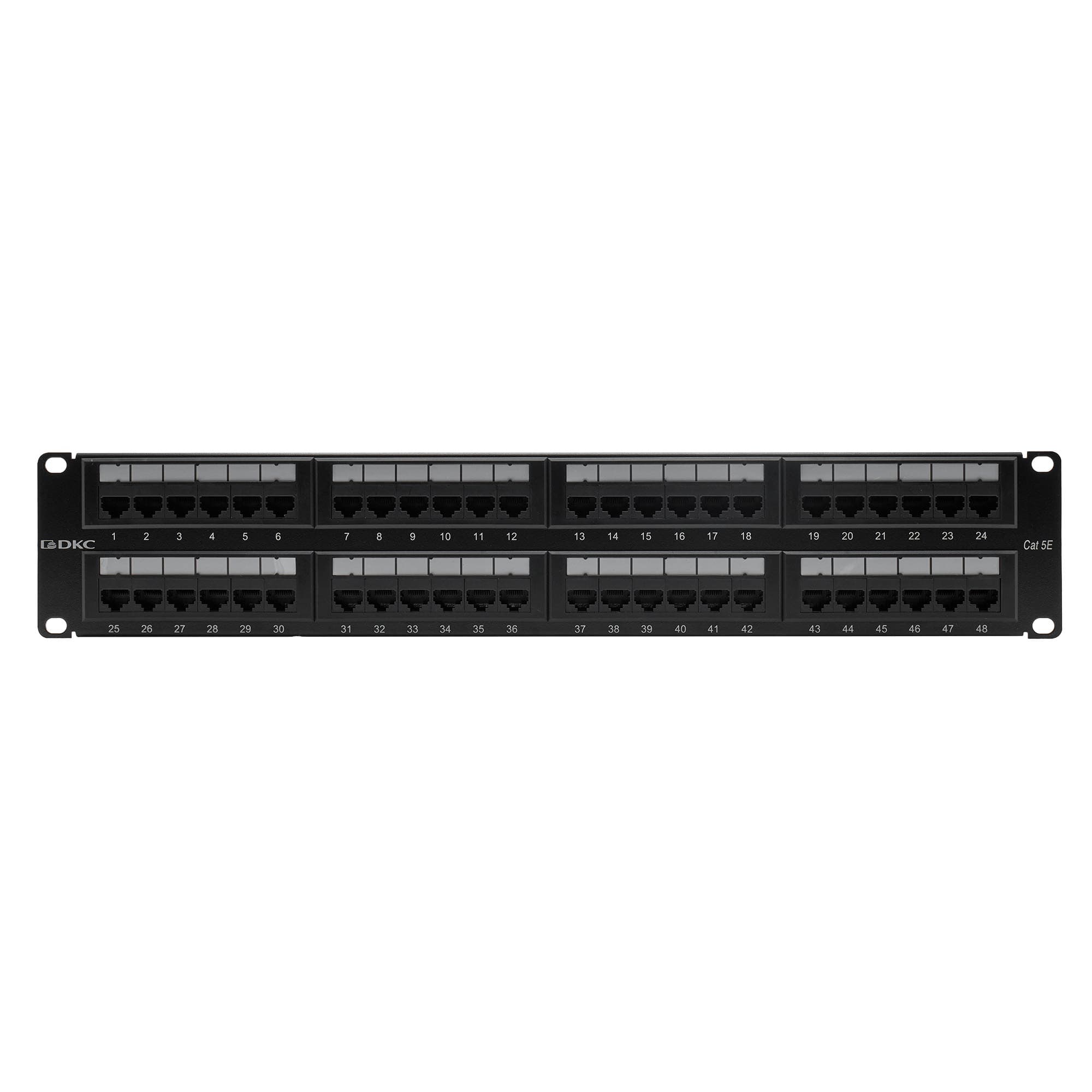 DKC Патч-панель 19",2U,CAT5E, 48 портов RJ45, неэкранированная — миниатюра 3