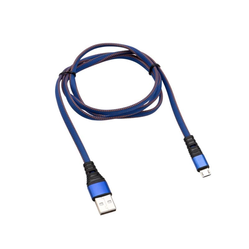Кабель USB-micro USB/1m/flat denim/ Rexant 18-1163