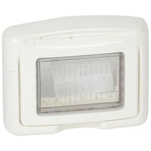 Legrand Plexo Серый Адаптер для трехмодульных механизмов Mosaic с мембраной IP55 IK07 680632 — миниатюра 2