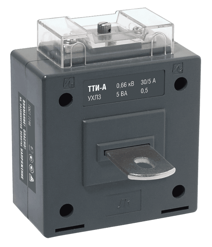 IEK Трансформатор тока ТТИ-А 600/5А 10ВА класс 0,5 — миниатюра 3