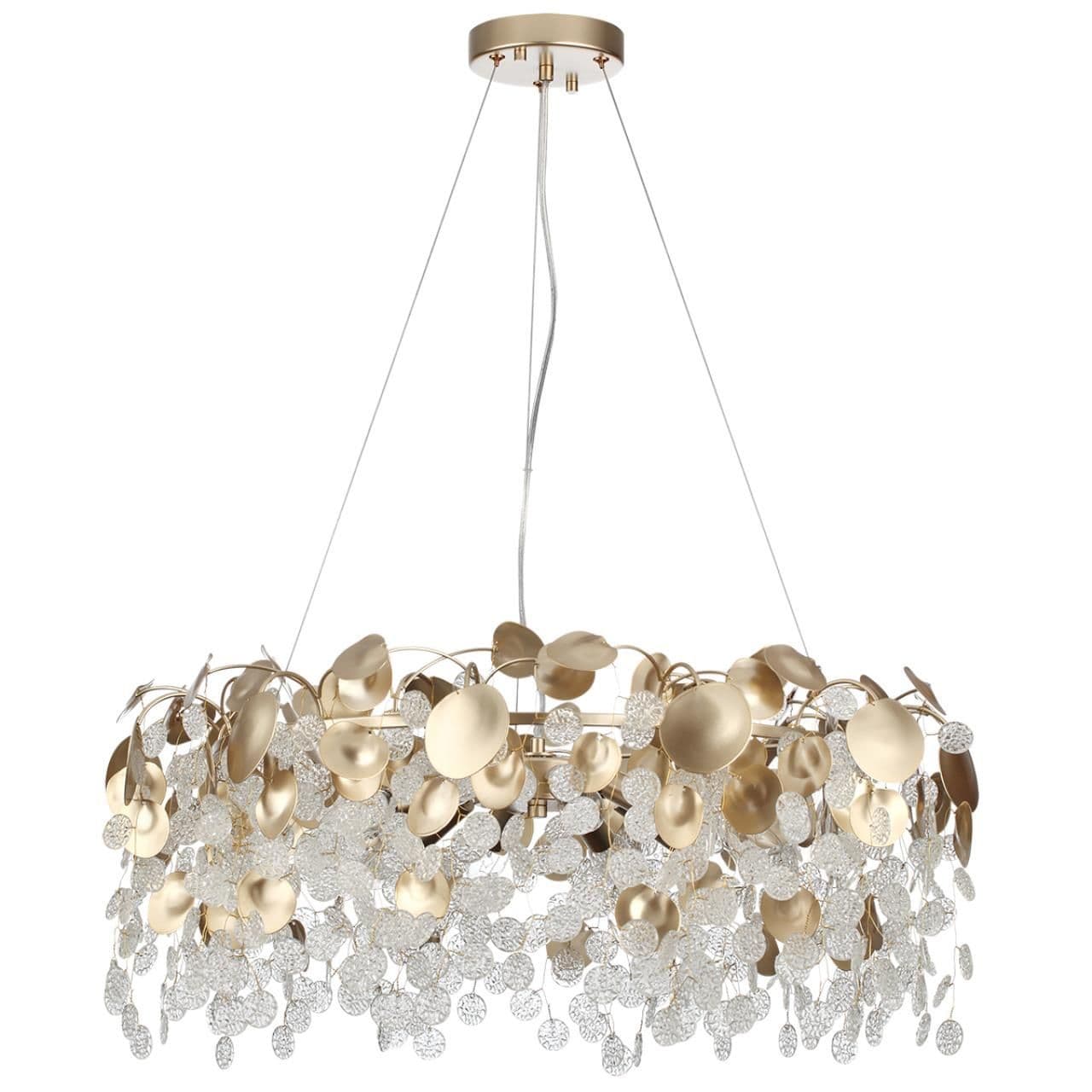 Odeon Light 5104/10 CLASSIC ODL26 633 металл/стекло Люстра E14 10*40W 220В IP20 COINS