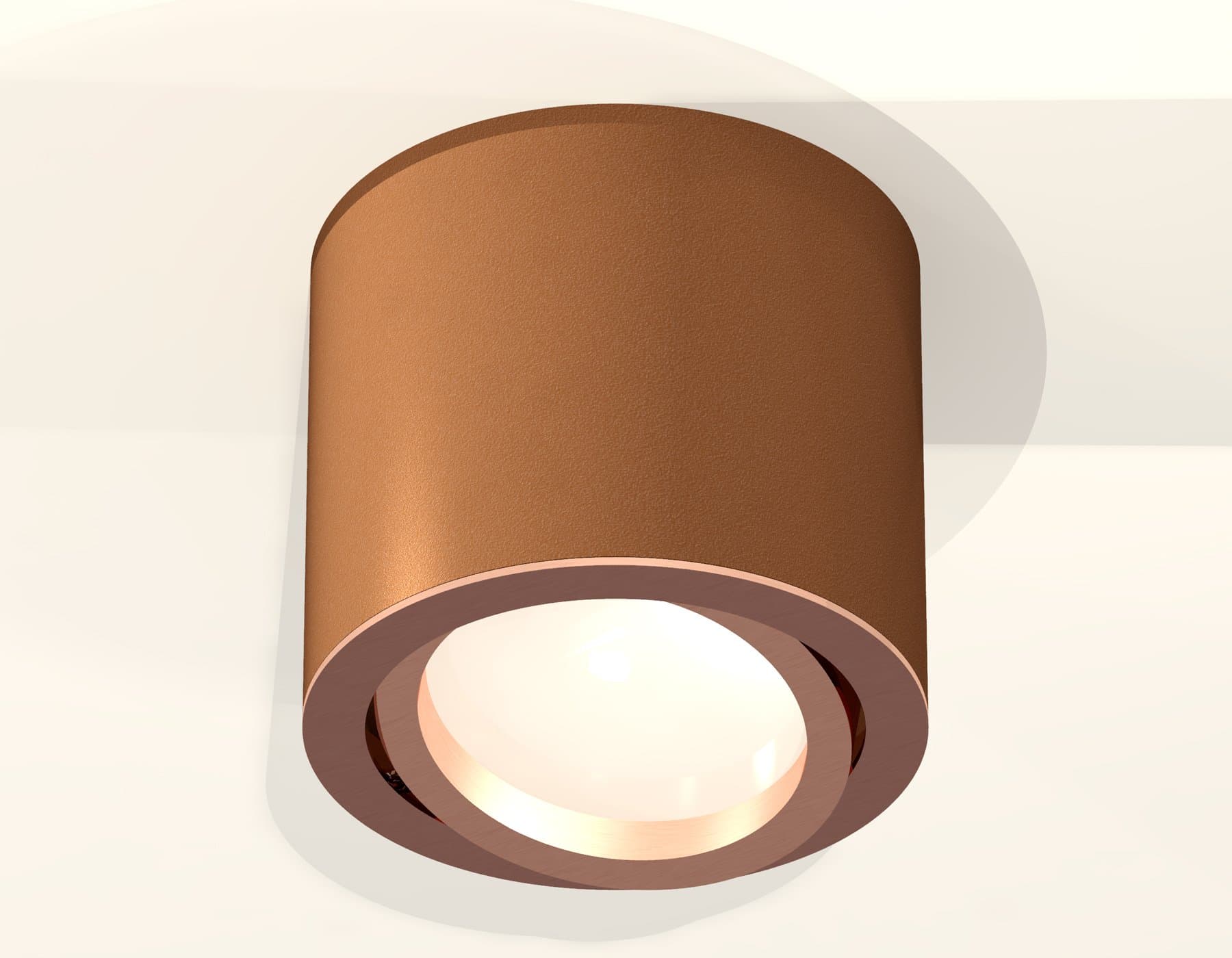 Ambrella Комплект накладного поворотного светильника XS7404002 SCF/PPG кофе песок/золото розовое полированное MR16 GU5.3 (C7404, N7005) — миниатюра 2
