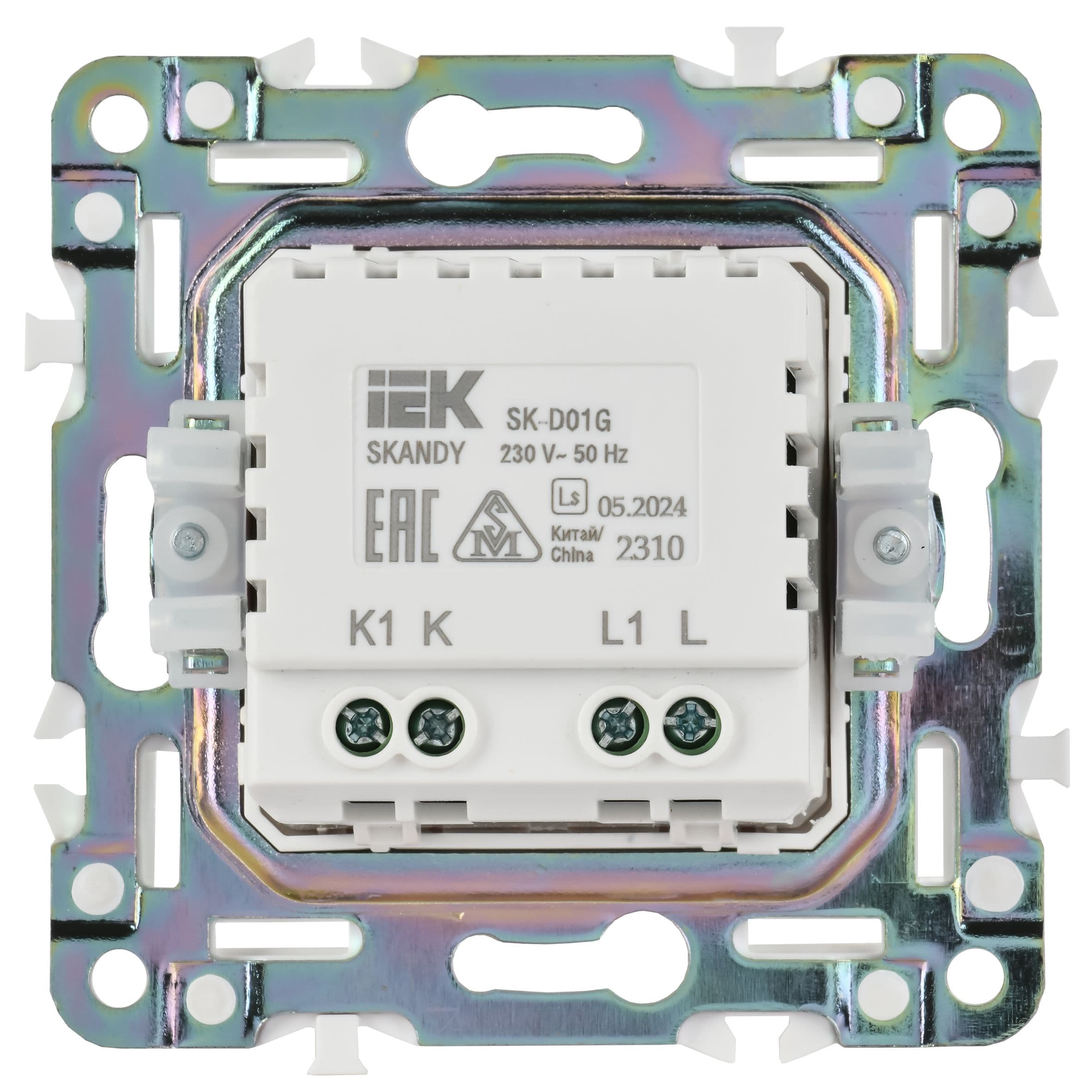 IEK SKANDY Графит Светорегулятор поворотный с индикацией 600Вт SK-D01G — миниатюра 3