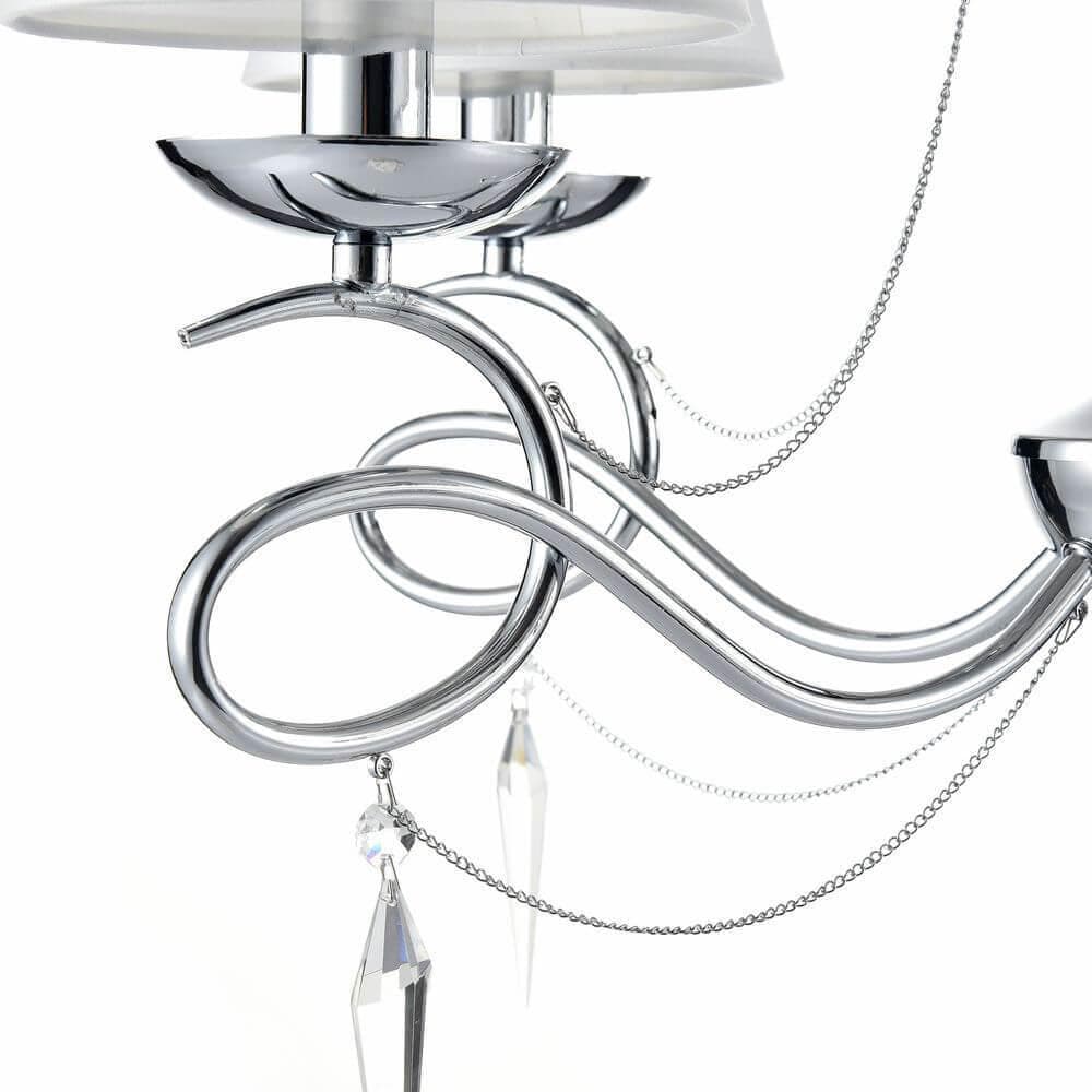 Freya Classic Haley Хром Люстра E14 40W FR2909-PL-05-CH — миниатюра 9