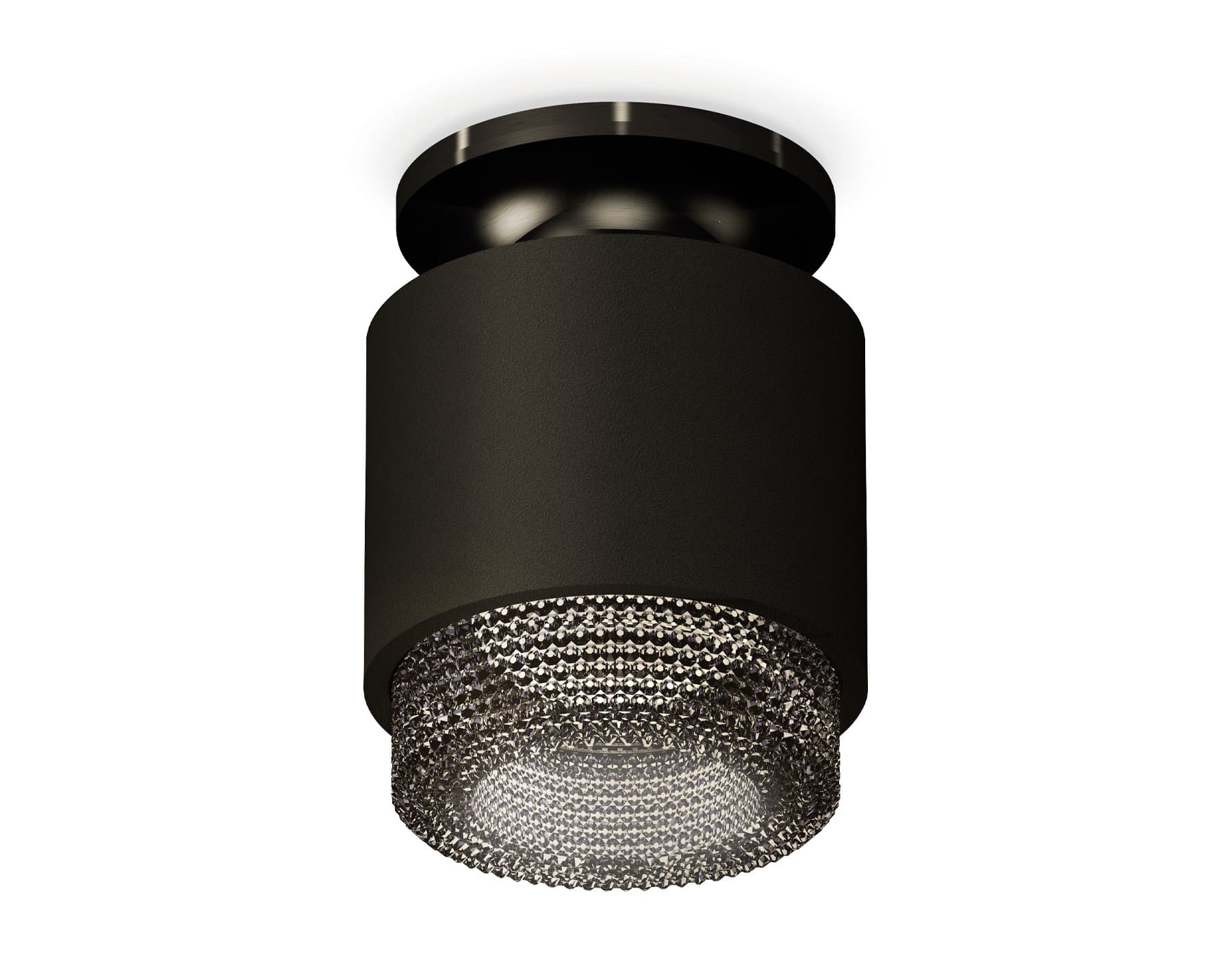 Ambrella Комплект накладного светильника с композитным хрусталем XS7511062 SBK/PBK/BK черный песок/черный полированный/тонированный MR16 GU5.3 (N7926,