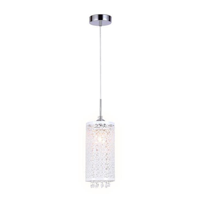 Ambrella Подвесной светильник со сменной лампой TR3636 CH/WH хром/белый E14 max 40W D130*1100 — миниатюра 1