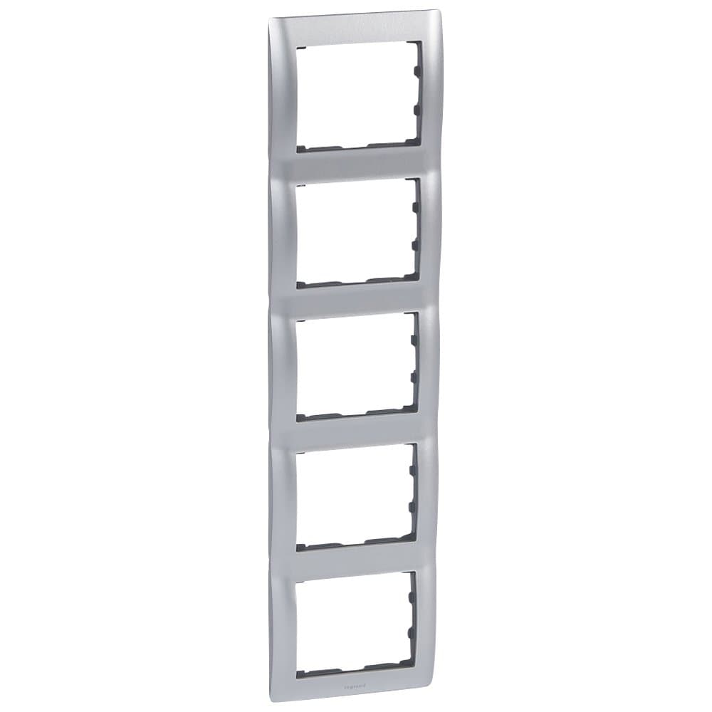 Legrand Galea Life Тертый Алюминий/Brushed Aluminium Рамка 5-ая верт 771959 — миниатюра 1