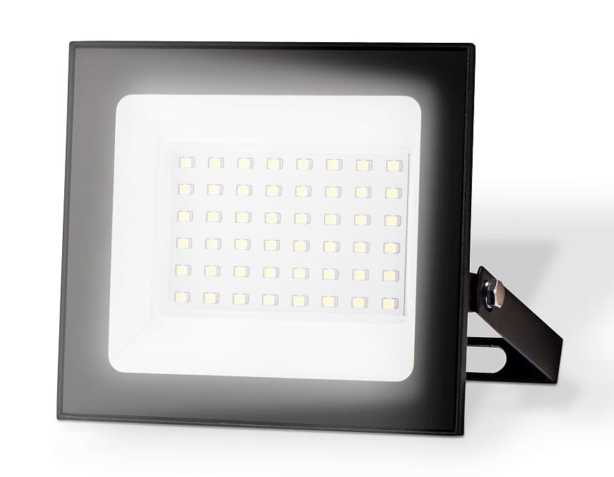 Ambrella Прожектор светодиодный ST8019 BK черный IP65 LED 6500K 50W 134*116*28