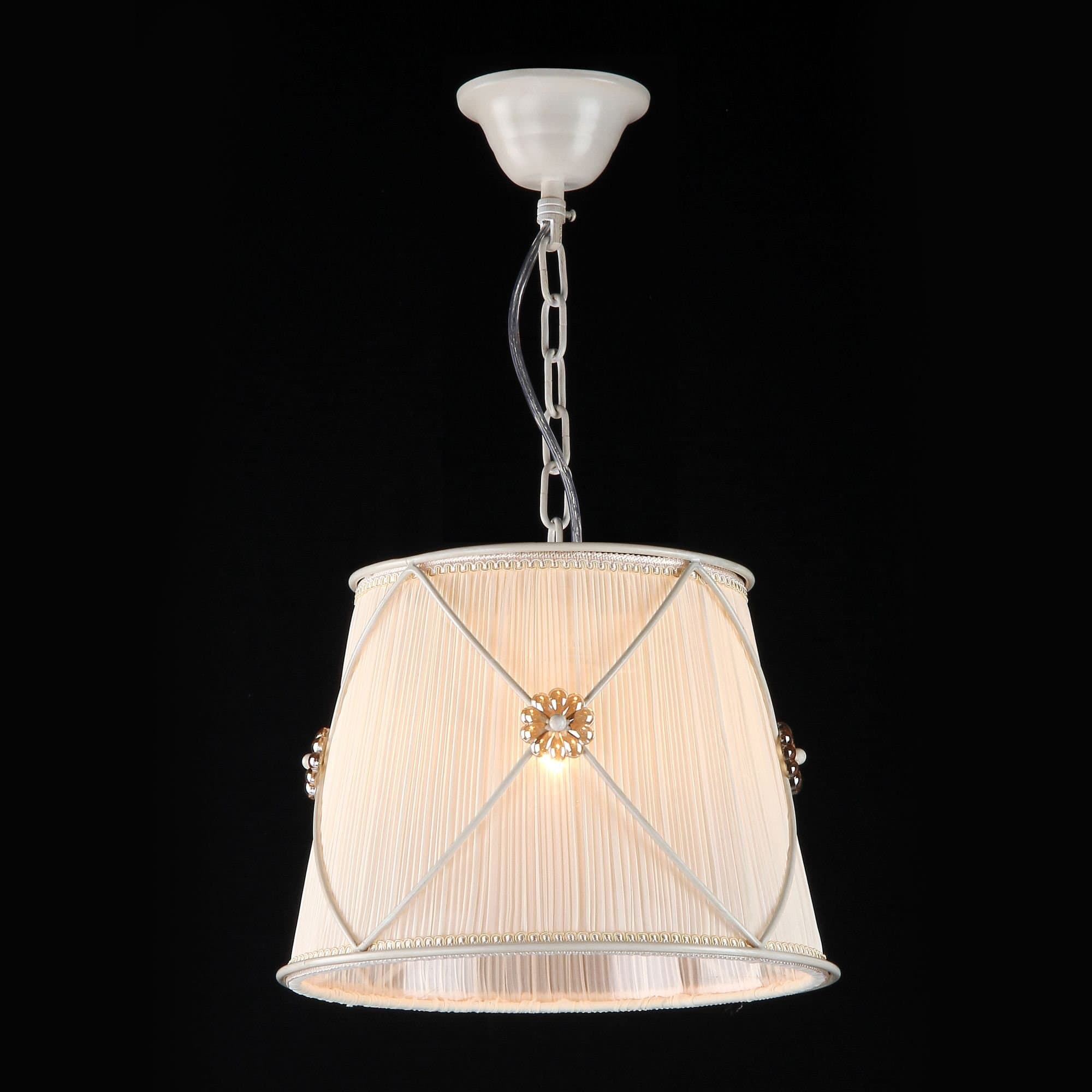 Maytoni Elegant Lea Жемчужный белый Подвес 1xE27 40W ARM369-11-G — миниатюра 2