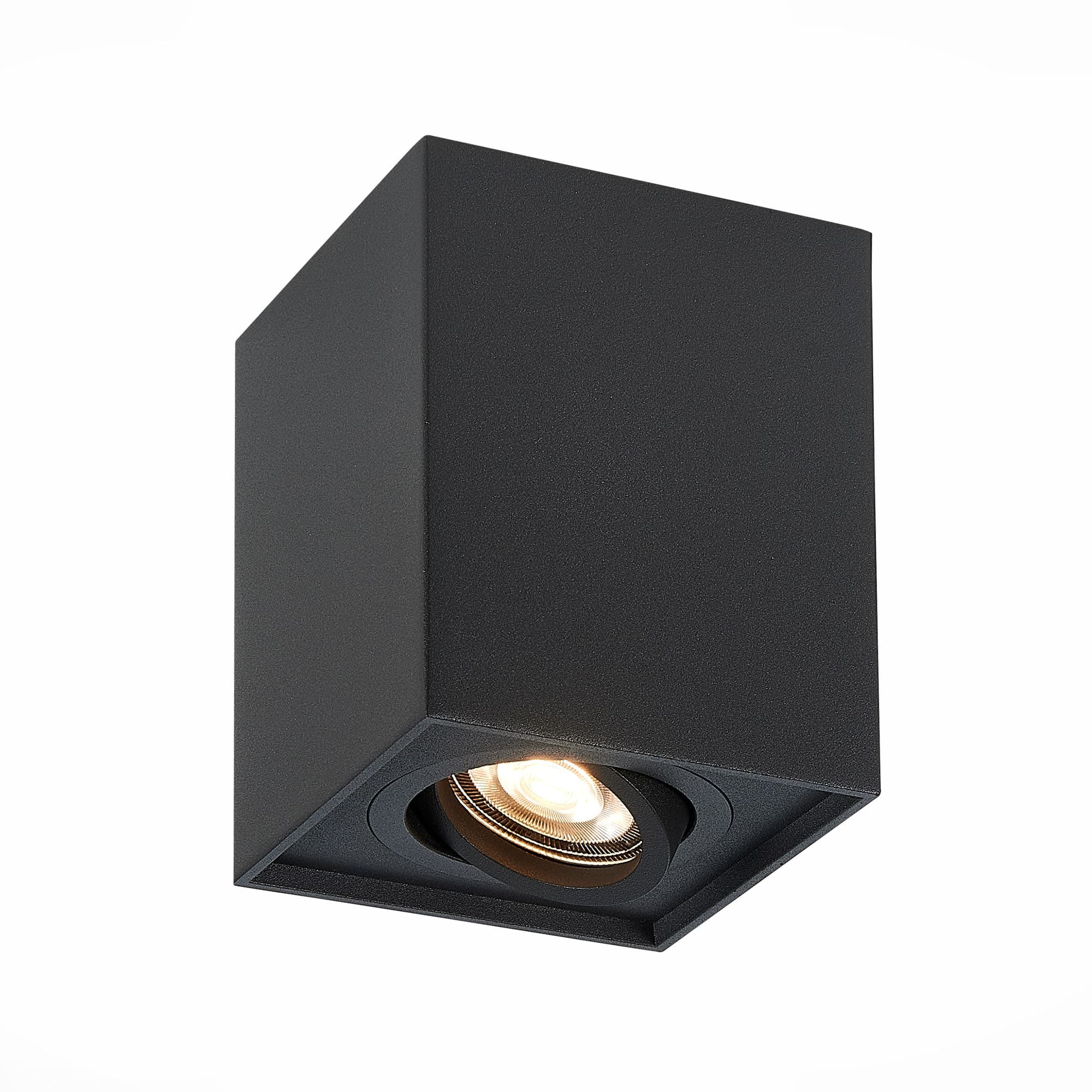 ST Luce ST109.407.01 Светильник потолочный Мат. черный GU10 1*50W L100xW100xH123 220V Без ламп