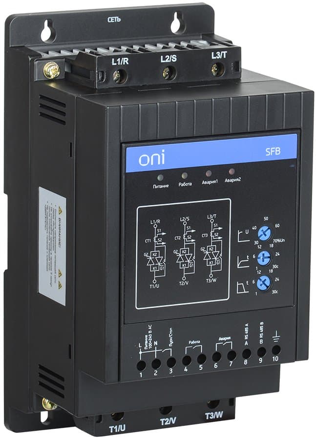 IEK ONI Устройство плавного пуска SFB 3Ф 380В 11кВт 22A Uупр 110-220В