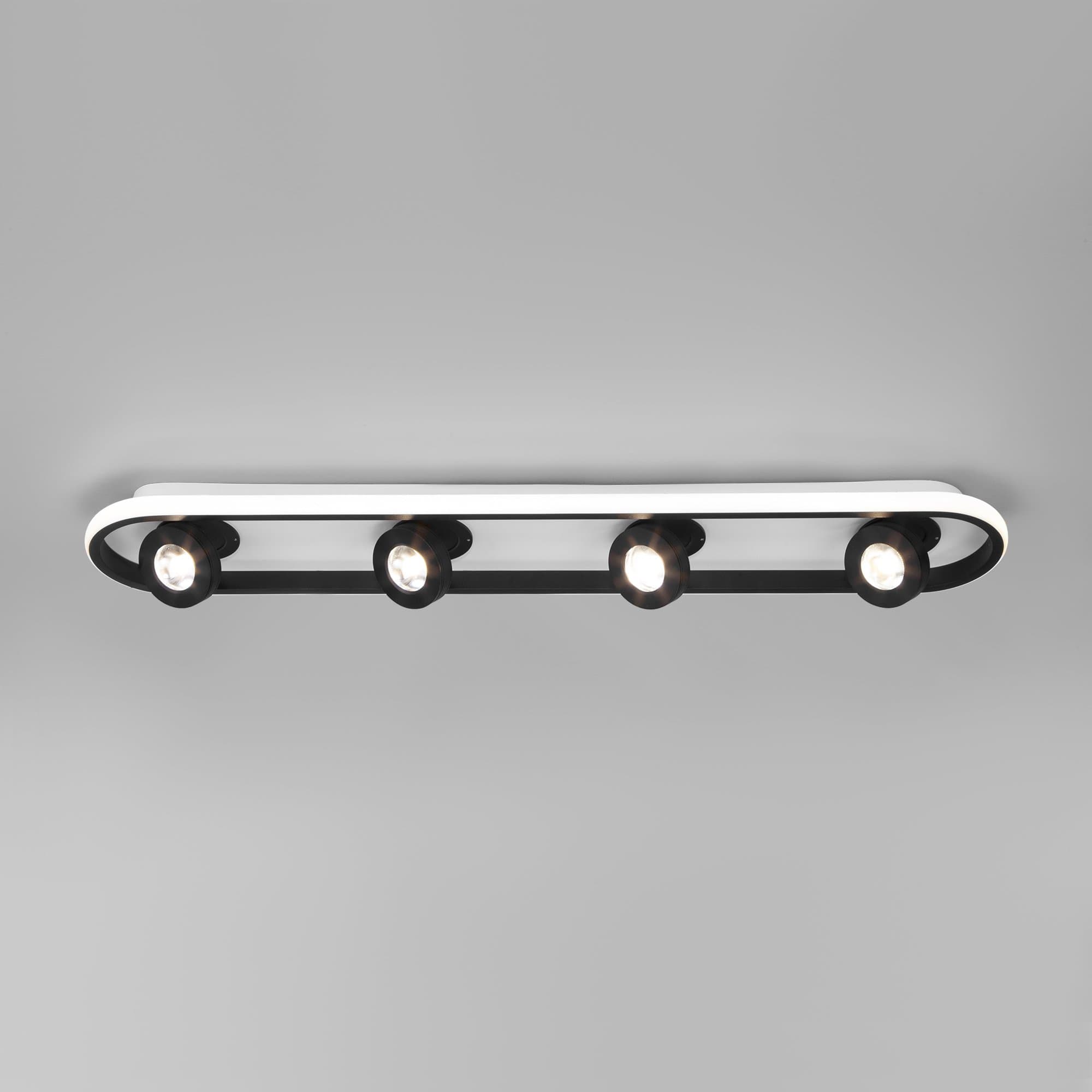 Eurosvet 20123/4 LED Светильник потолочный белый/черный a055526