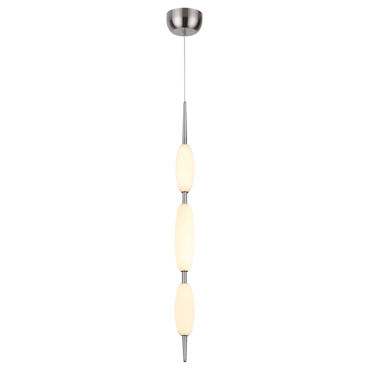 Odeon Light 4793/28L PENDANT ODL21 009 никель/белый Подвес LED 28W SPINDLE — миниатюра 2