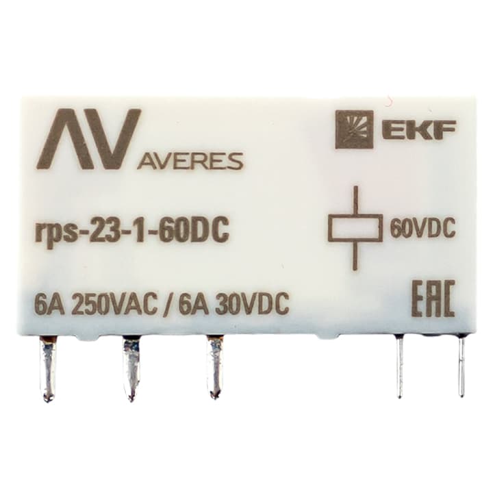 EKF Averes Реле промежуточное РП slim 23/1 6A 60В DC — миниатюра 1