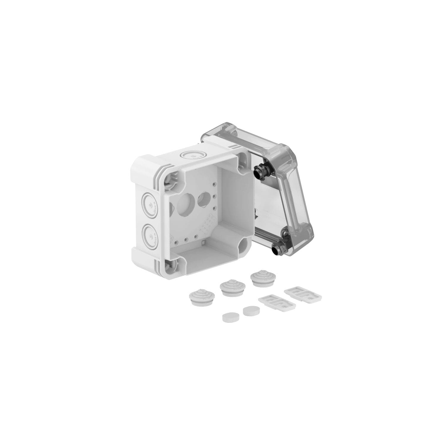 OBO BETTERMANN  Распределительная коробка X04, IP 67, 114х114х78 мм, с прозрачной крышкой 2005058 — миниатюра 1