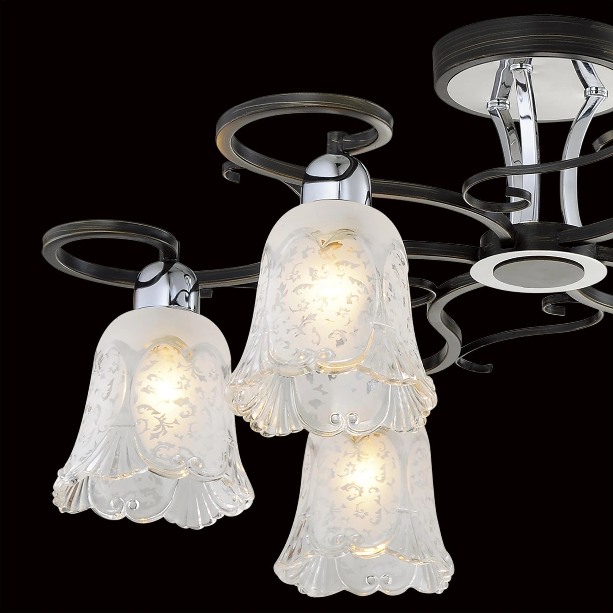 Citilux CL151161 Оливия Венге+Хром Светильник Люстра — миниатюра 3