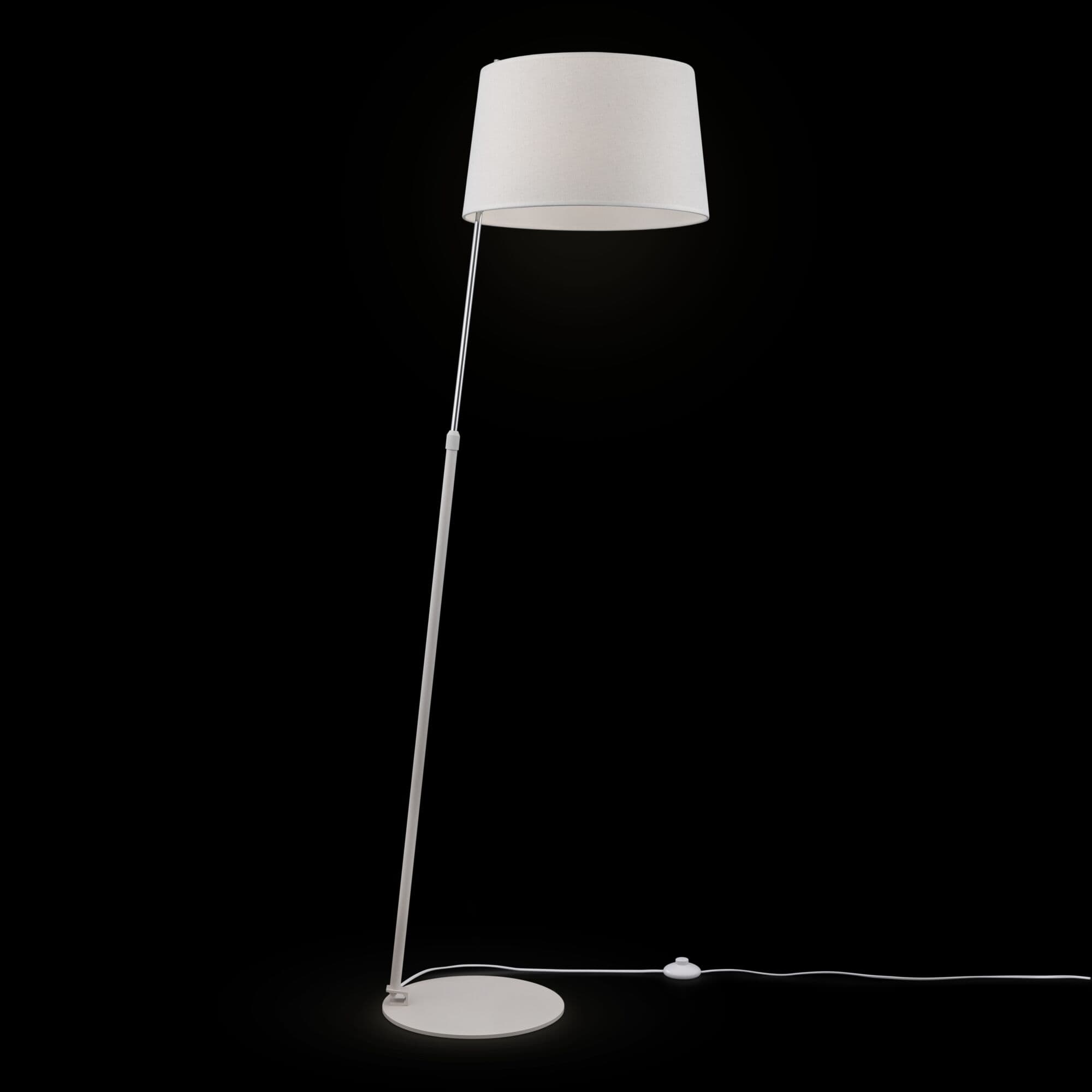 Maytoni Modern Bergamo Белый и Хром Торшер 1xE27 60W MOD613FL-01W — миниатюра 4