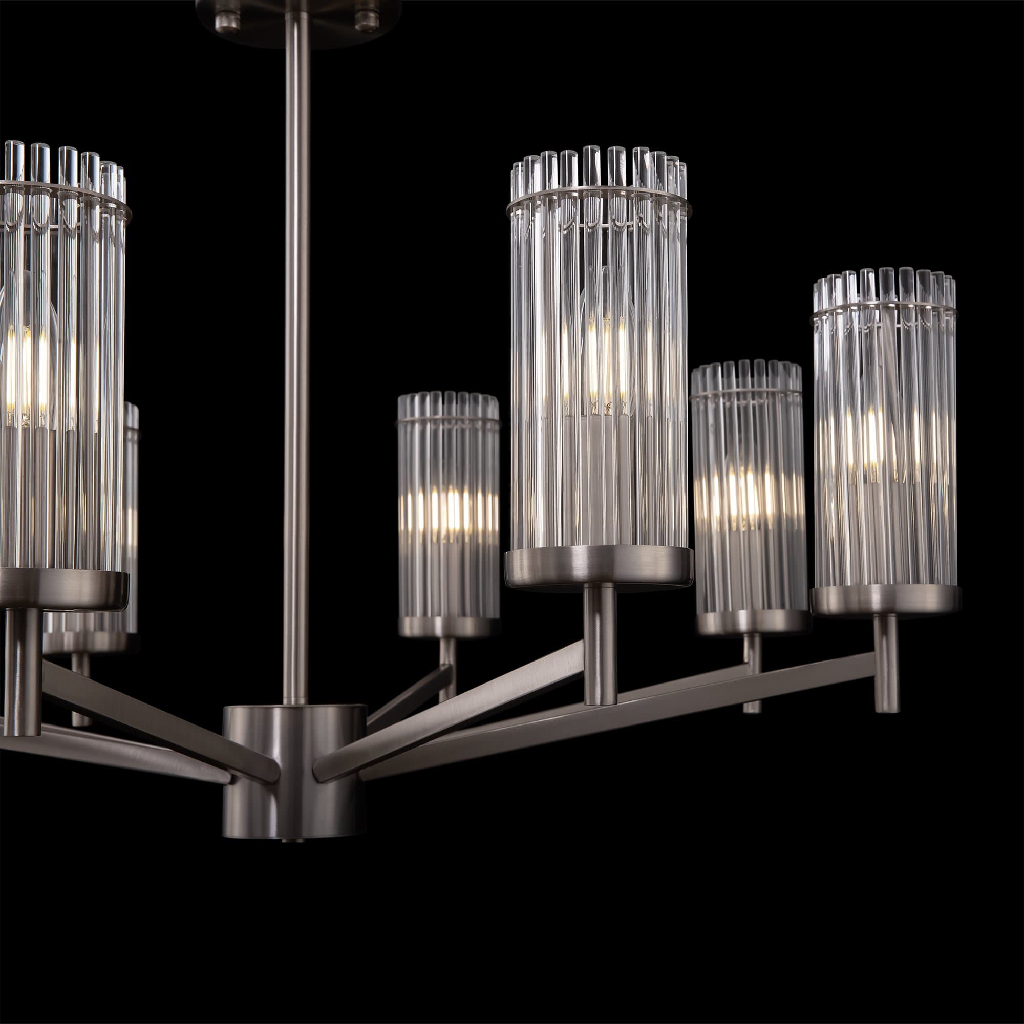 Freya Modern Никель Люстра FR5036PL-08N — миниатюра 5