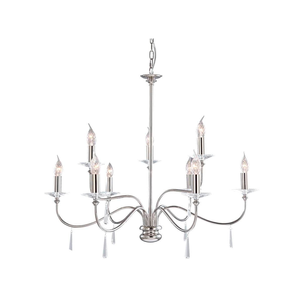 Natural Concept FINSBURY PARK Люстра FP9-POL-NICKEL
