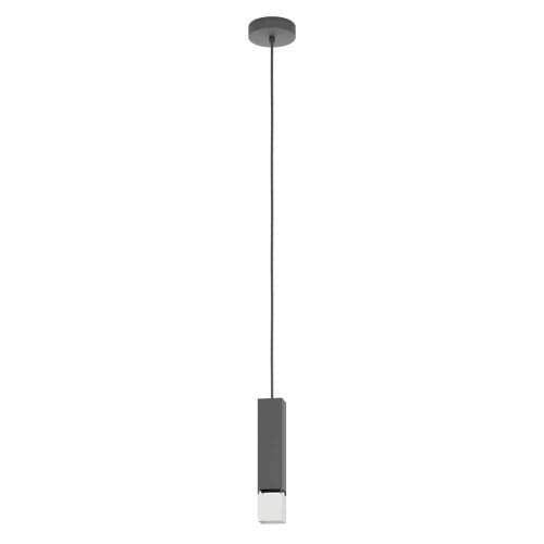 Eglo 99697 Светильник потолочный BUTRANO, GU10, 1x4,5W, 1x345lm, L55, B55, H1100, сталь, черный/серебряный