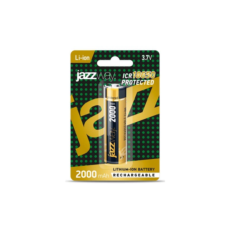Jazzway Акк. 18650 2000 мАч с защитой BL-1 .5012042