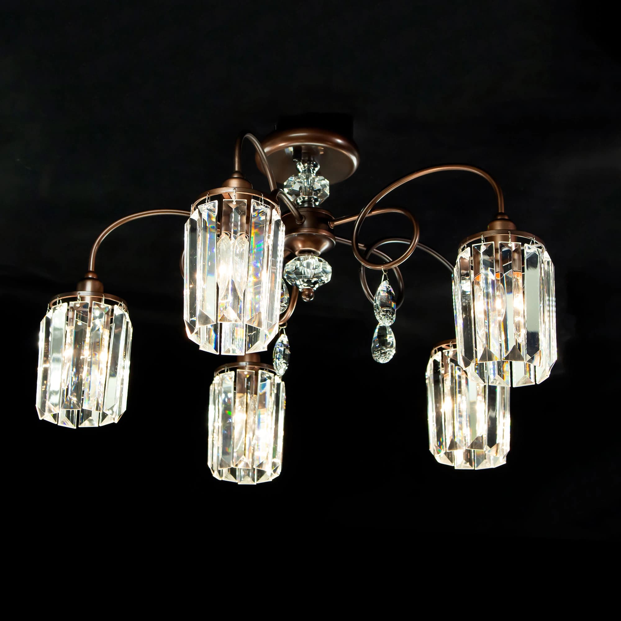 Citilux CL330153 Синди Коричневый Светильник Люстра — миниатюра 3