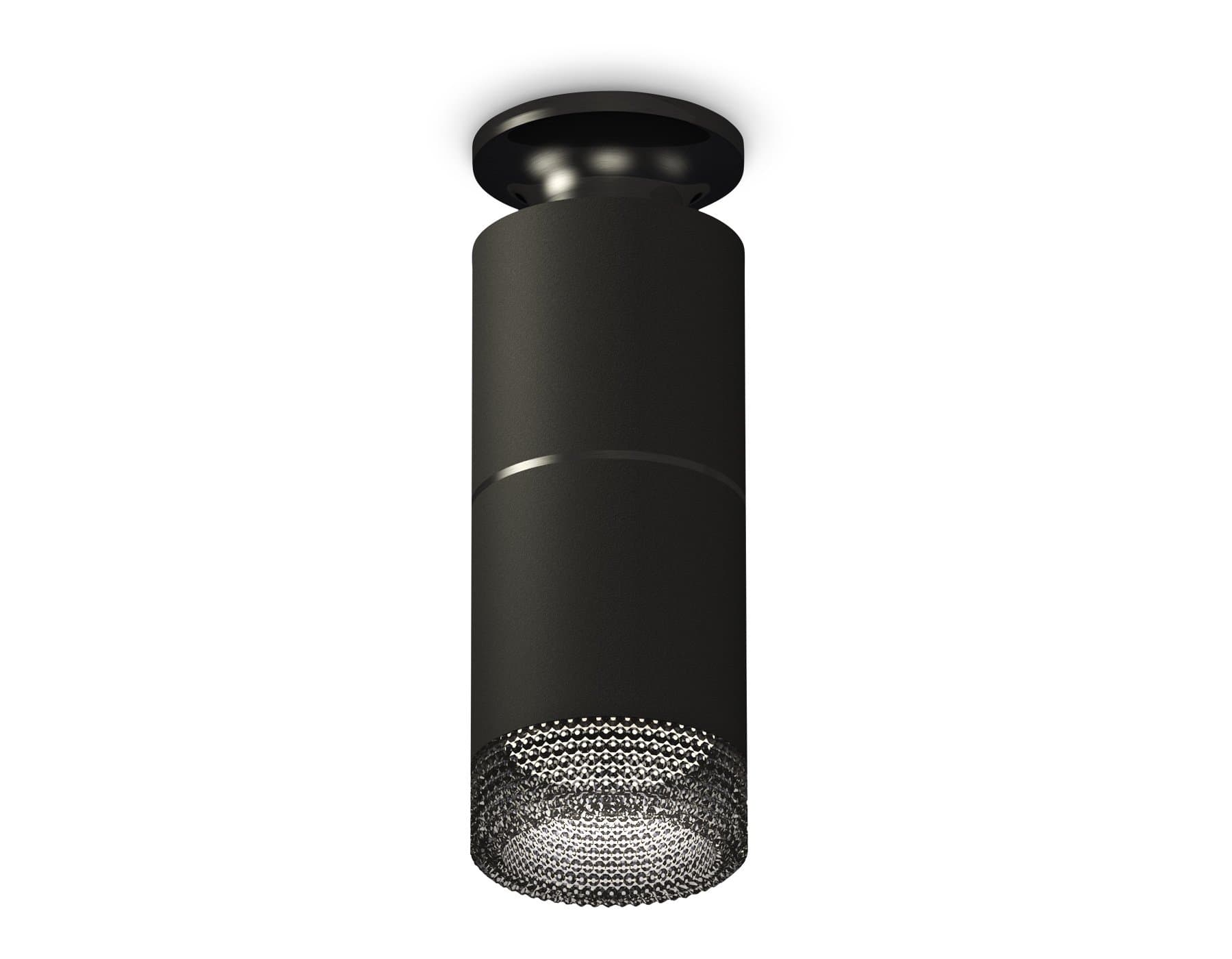 Ambrella Комплект накладного светильника XS6302202 SBK/PBK/BK черный песок/черный полированный/тонированный MR16 GU5.3 (N6902, C6302, A2061, N6151) — миниатюра 1
