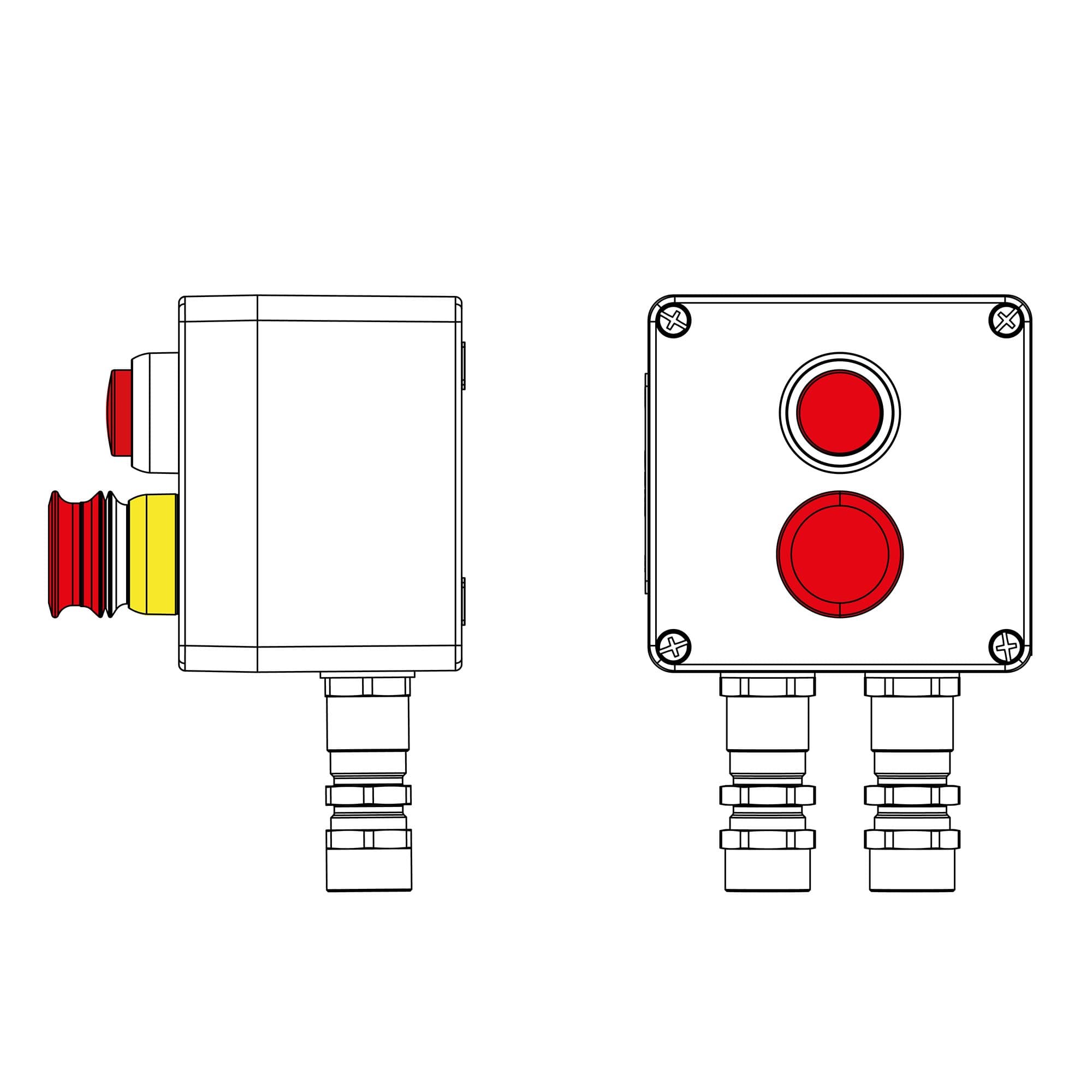 DKC CPE-P-03-(1xLR(250)-1xP3E(11))-2xKA2MHK(C)1Ex d e IIC Т5 Gb / Ex tb IIIC T95°C Db IP66 / КЗ / ШЗ
