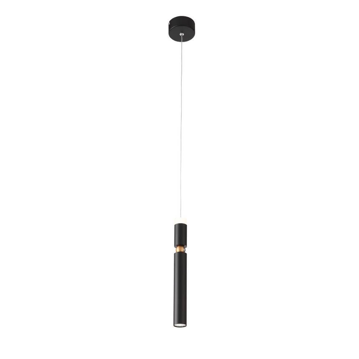 ST Luce SL1592.403.01 Светильник подвесной Черный/Белый LED 1*6W — миниатюра 1