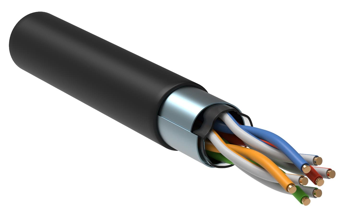 IEK ITK Каб. вп F/UTP, кат.5E 4х2х24AWG solid, LDPE, 305м, чер. LC3-C5E04-339
