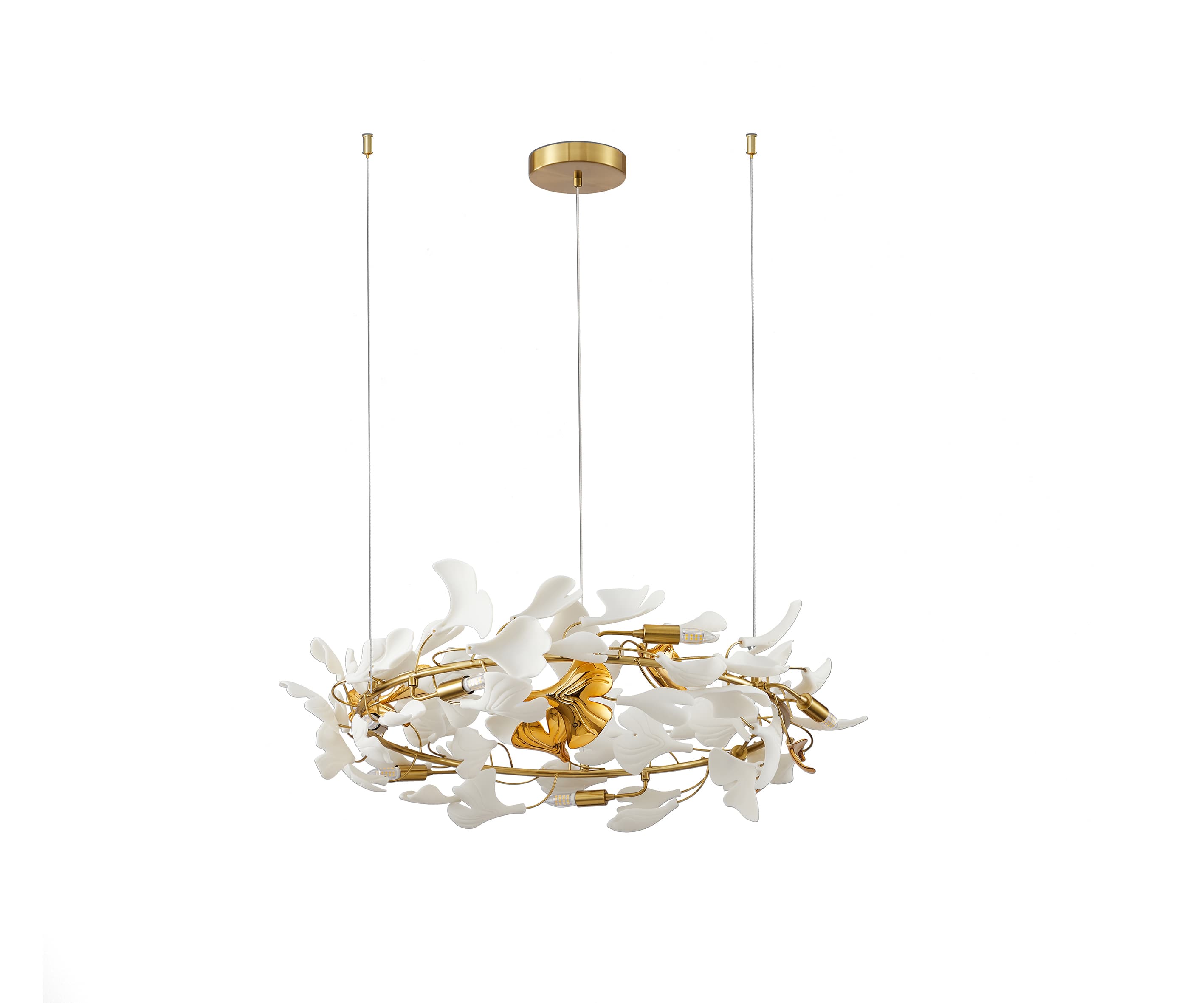 Kink Light 07868-70,36 Люстра Сири латунь d70 h150 G9 7*7W (Led лампы в комплекте)